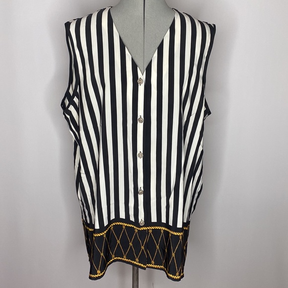 Jordan women plus size sleeveless button down shirt size 20 - Picture 2 of 8